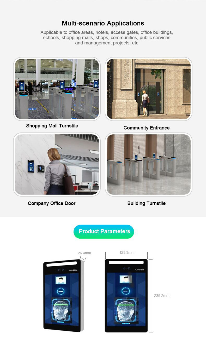 F3 Face Recognition Terminal Access Control System