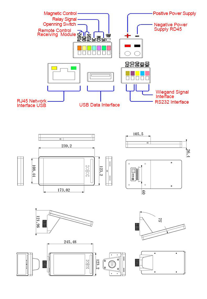 F3 Face Recognition Terminal Access Control System