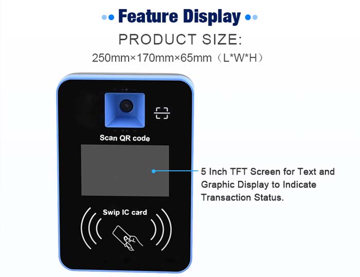 2D Barcode QR Code Scanner NFC Access Control Card Reader