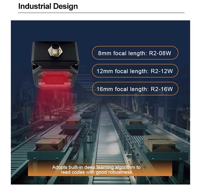 R2 Stationary Industrial Barcode Scanner With Ethernet