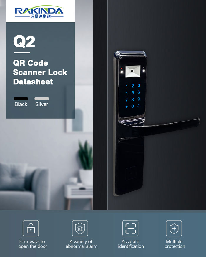 Wireless Bluetooth QR Code Door Lock for Hotel