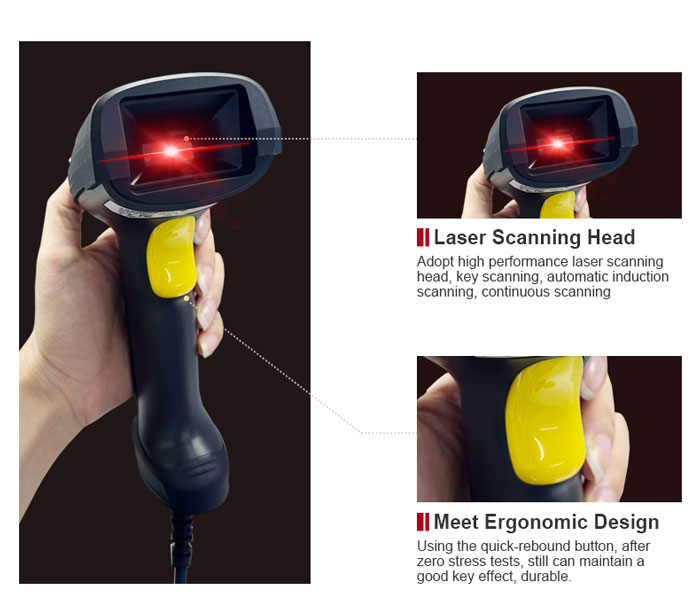 S2-IP Handheld Industrial QR Code Reader Scanner Gun