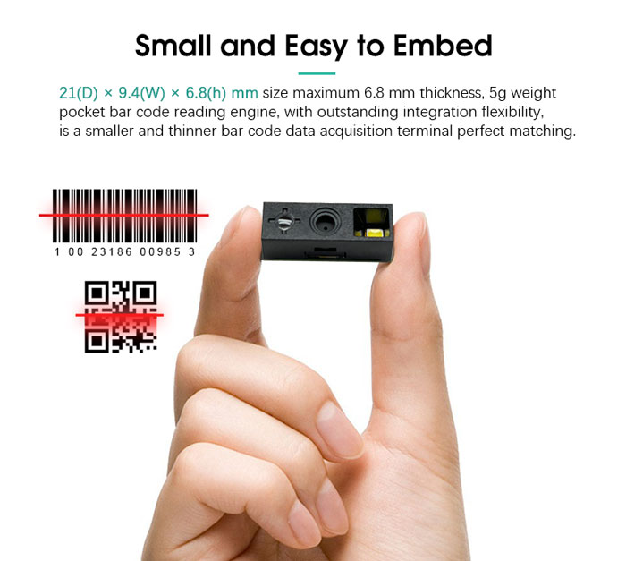 LV2097 The Smallest Barcode Scanner Engine