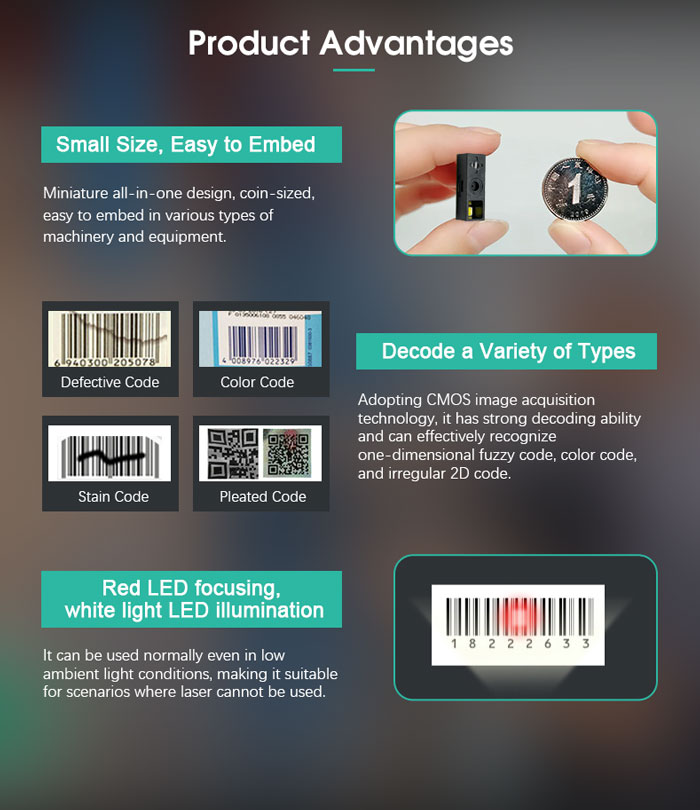 LV2097 The Smallest Barcode Scanner Engine