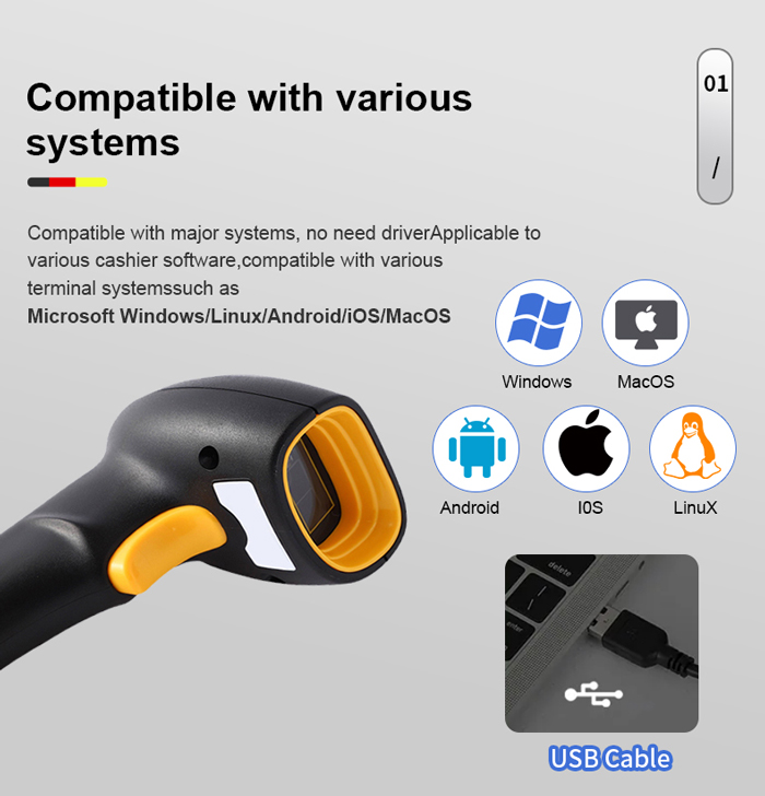 RK10 2D Barcode Scanner Reader