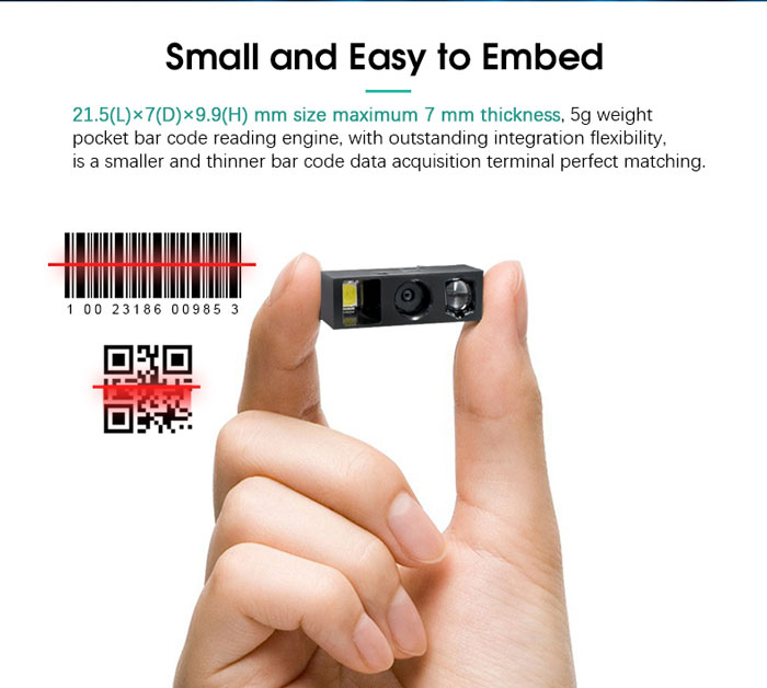 LV2097 The Smallest Barcode Scanner Engine