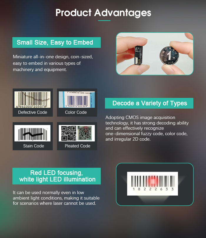 LV2097 The Smallest Barcode Scanner Engine